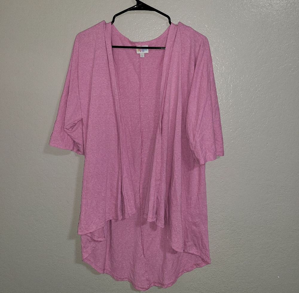 LuLaRoe Pink Knit Cardigan